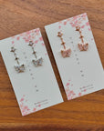 Starlit Butterfly Wings - Argent, Golden Rose