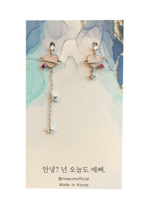 Dripping Hearts - Argent, Golden Rose
