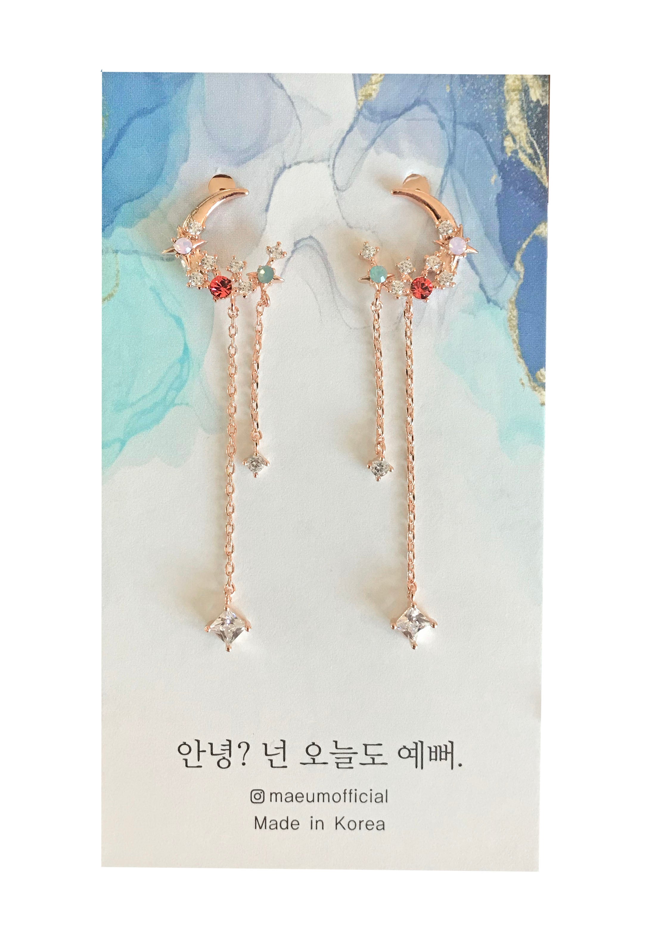 Stars Bearing the Moon - Argent, Golden Rose