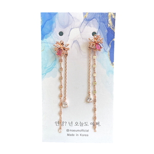 Front&Back Pinky Flowers  - Golden Rose