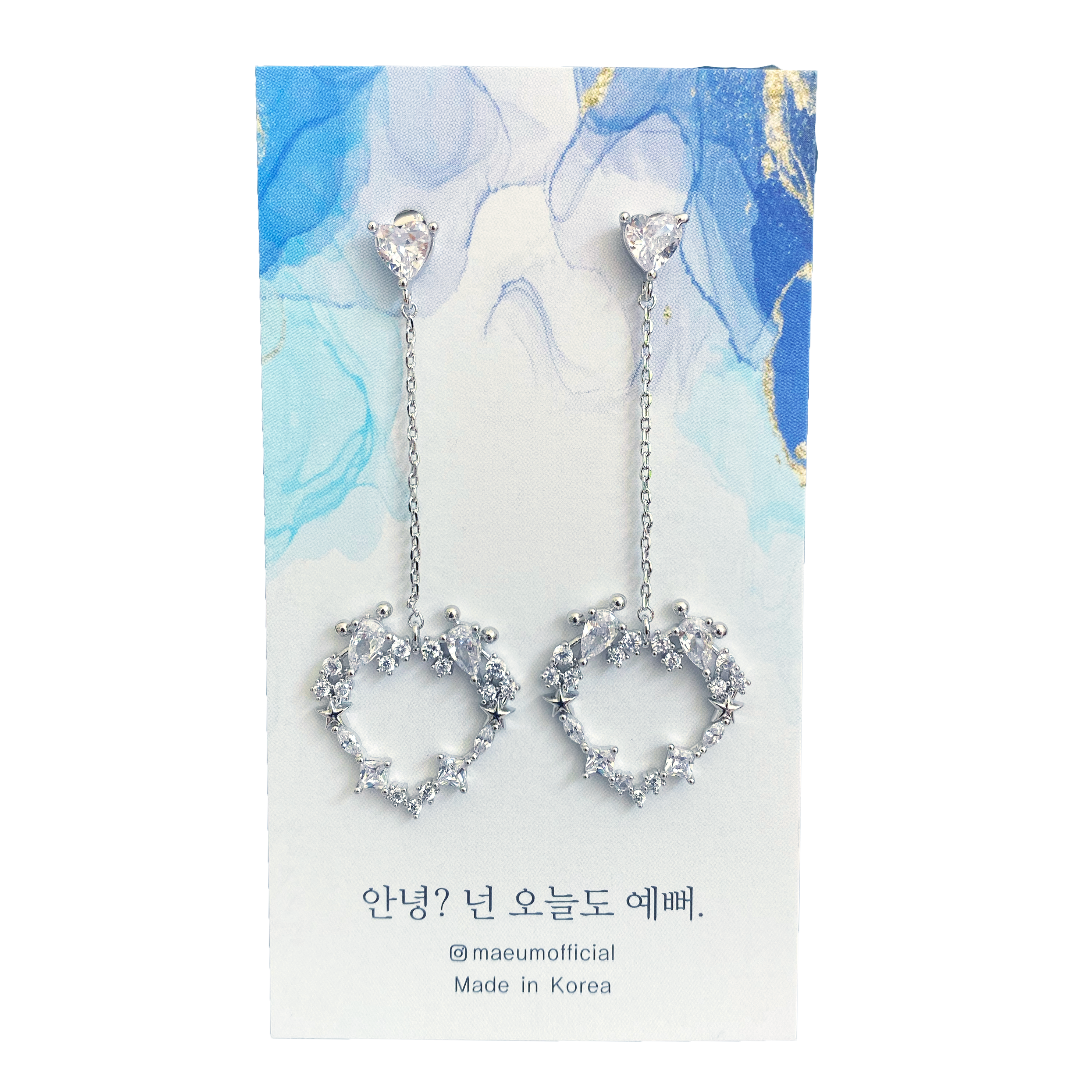 Plunging Hearts - Argent, Golden Rose