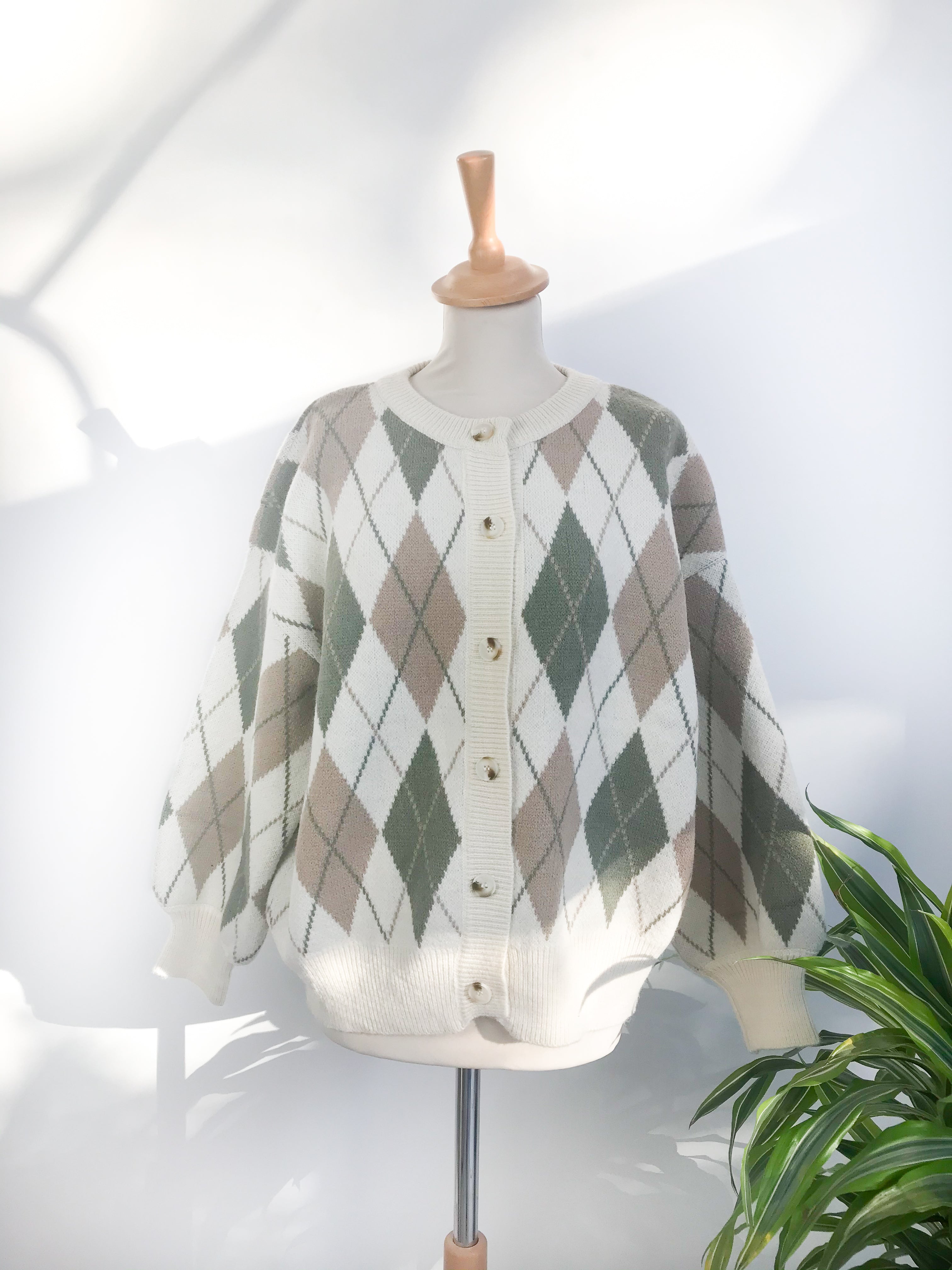 Gilet Losanges - Kaki