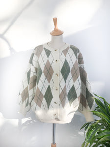 Gilet Losanges - Kaki