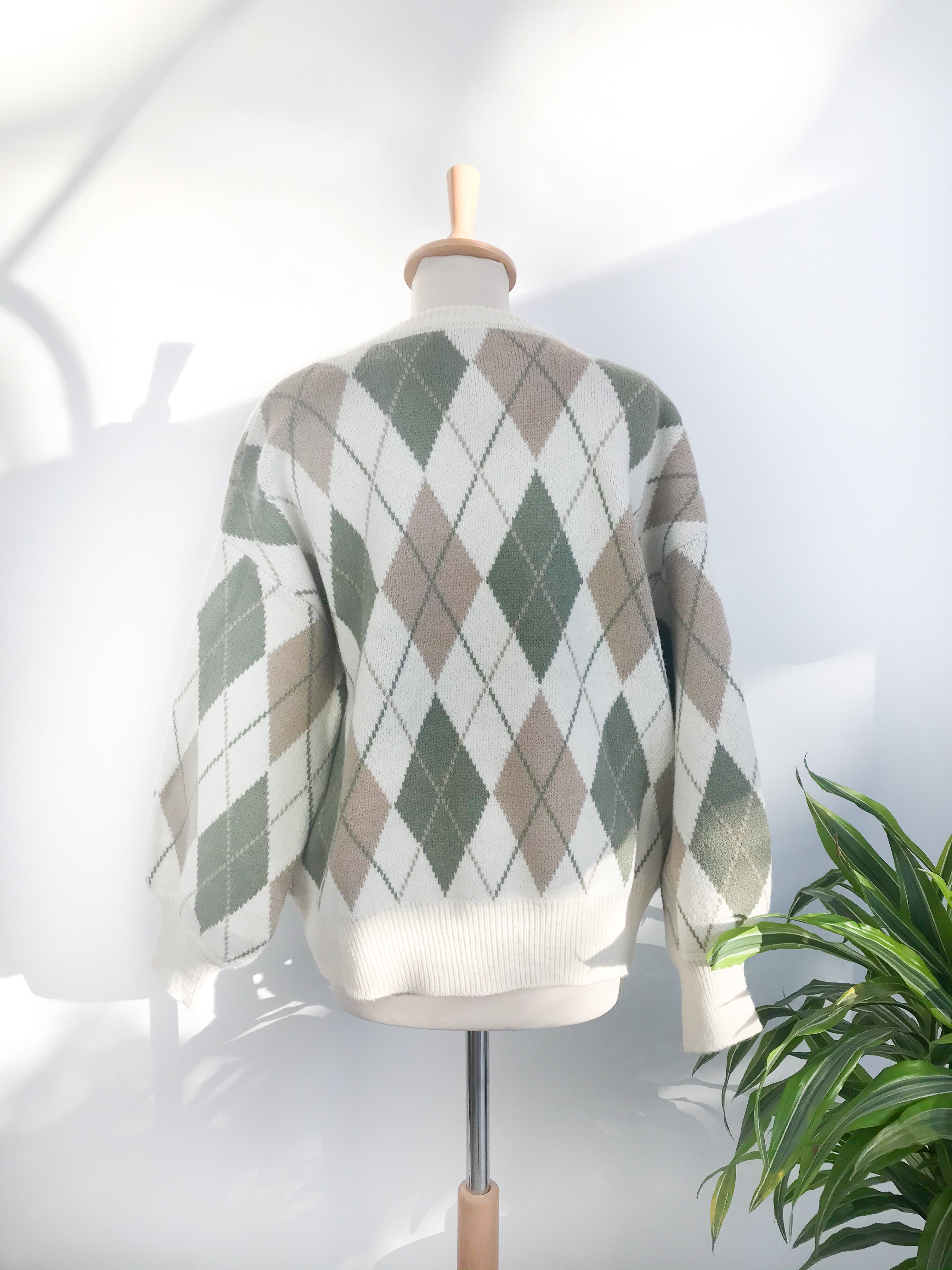 Gilet Losanges - Kaki