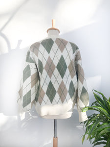 Gilet Losanges - Kaki