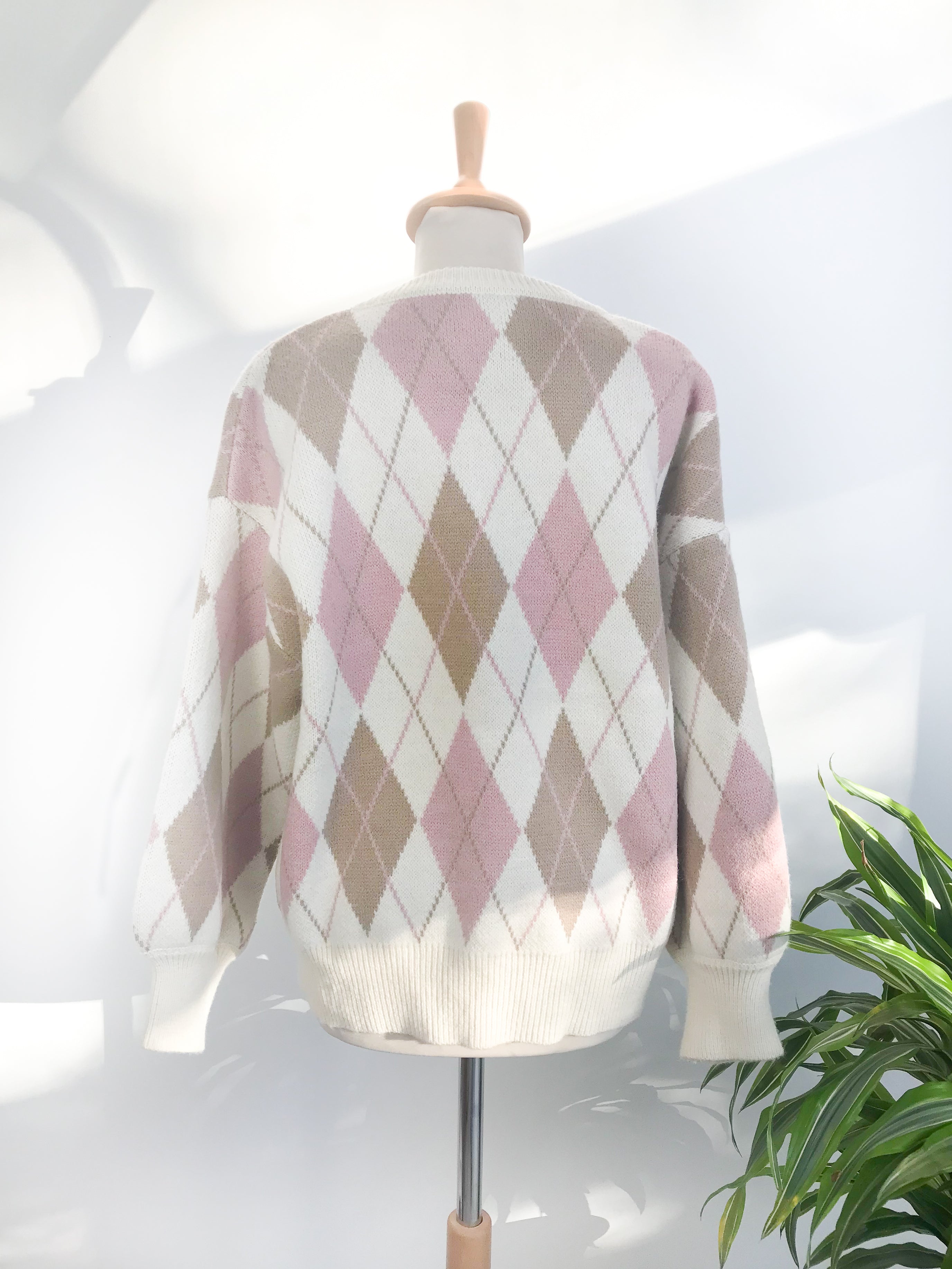 Gilet Losanges - Rose