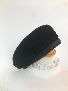 Beret Tweed - Noir