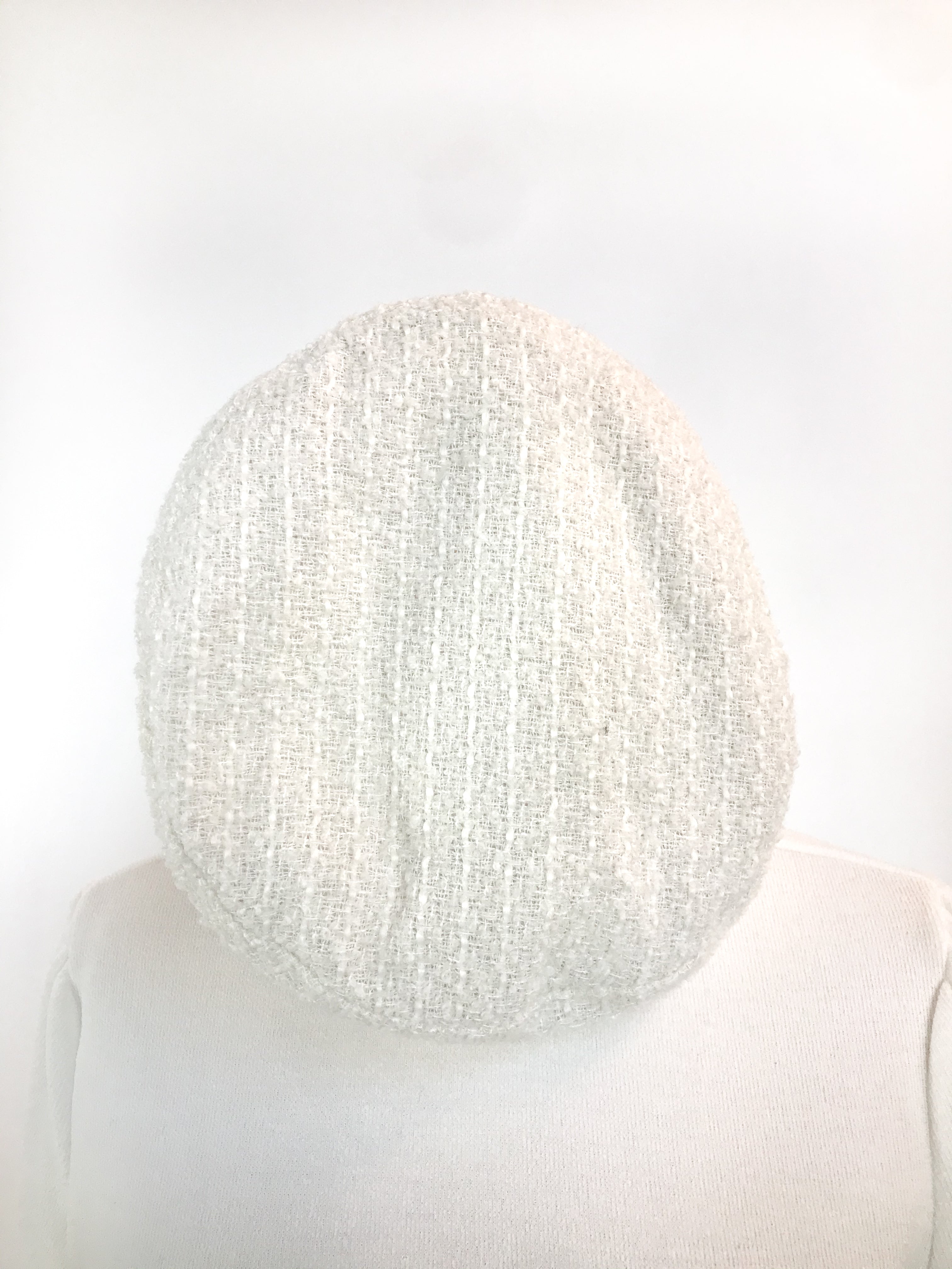 Beret Tweed - Blanc